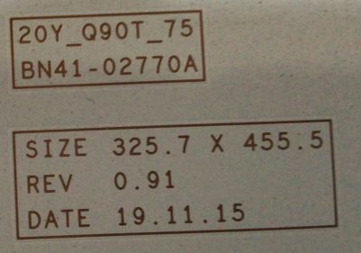 KIT DE LED'S PARA TV SAMSUNG ( 10 PZ ) / NUMERO DE PARTE BN41-02770A / BN97-16843A / 20Y_Q90T_75 / H92003140269 / BN9402770A / BN9716843A / PANEL CY-TT075FLAV5H / MODELO QN75Q90TAFXZA FC04 - Imagen 2